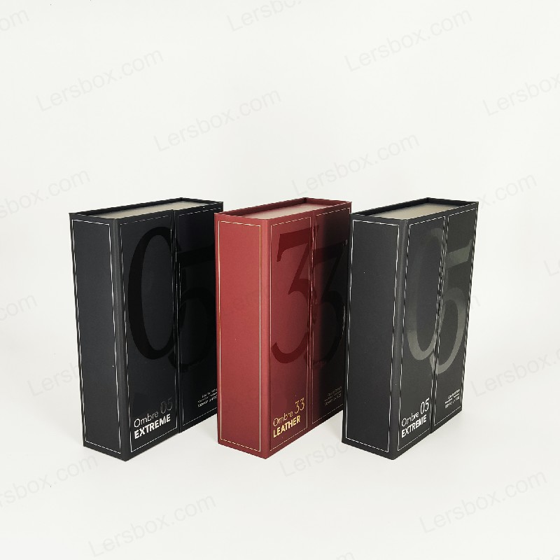 Leo Rigid box Chinese manufacturer Perfume packaging Hot stamping Embossing UV High quality Advanced craftsmanship Experienced