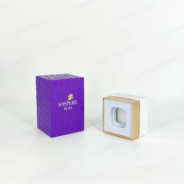 Lersbox Paper Packing Matt Lamination Embossing Gold Hot Stamping UV Coating Rigid Boxes for Perfume Cosmetic Care Luxury