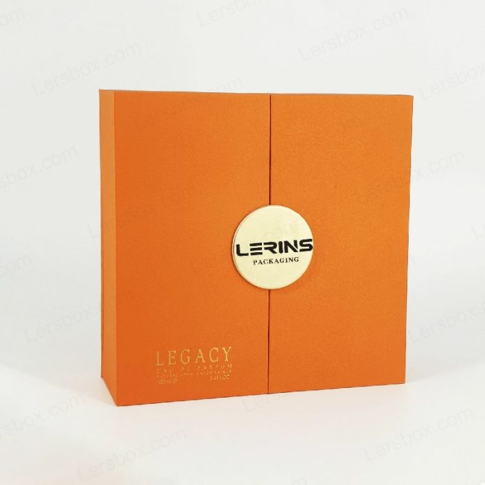 Paper Packaging PANTONE Printing Laser Cutting Black Hot Stamping Rigid Boxes for Perfume Cosmetic Gift luxury Certified Lersbox Factory Customizable