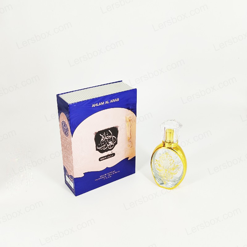 Lerins Paper Packaging Factory Perfume Box Embossing Silver Hot Stamping UV Fashion Beauty