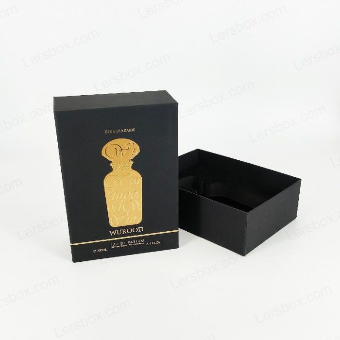 Lersbox Chinese manufacturer Rigid Box Perfume packaging Hot stamping Embossing Soft touch