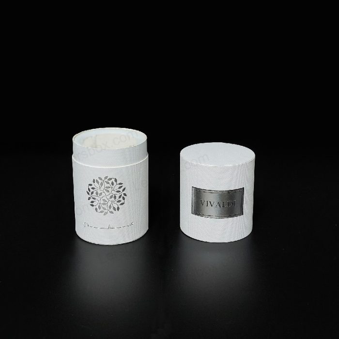 Lersbox Cylinder box Chinese manufacturer Perfume Paper packaging Silver Hot stamping Embossing UV