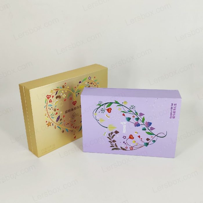 Lersbox Paper Packing CMYK Printing Embossed Gold Hot Stamping Customized as required high quality
