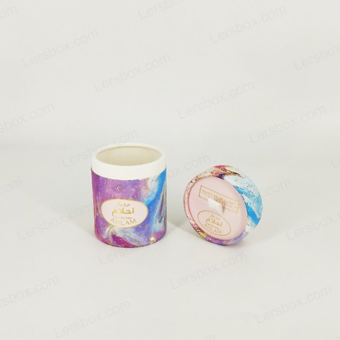 Lersbox Paper Packing Cylinder Box CMYK Printing Perfume Box Cosmetics UV China strength factory Fashion Gift Box
