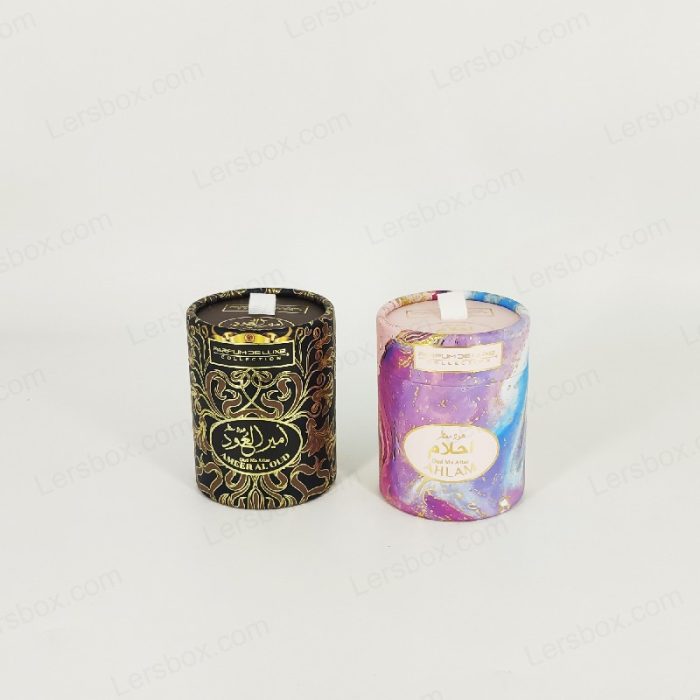 Lersbox Paper Packing Cylinder Box CMYK Printing Perfume Box Cosmetics UV China strength factory Fashion Gift Box