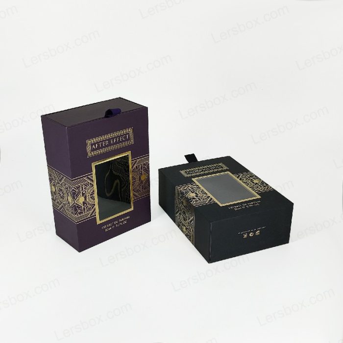 Lersbox Paper Packing Stamping Embossing Laser Cutting Drawing box for Perfume Cosmetic Care