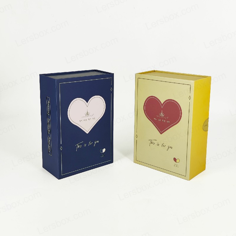Paper Packaging Coated Paper Matt Lamination CMYK Printing Rigid Boxes for Beauty Cosmetic Gift luxury Certified Lersbox Factory Customizable