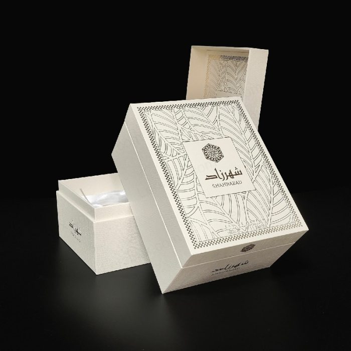 Paper Packaging Embossed Special Paper Gold Hot Stamping Rigid Boxes for Perfume Cosmetic Gift luxury Certified Lersbox Factory Customizable