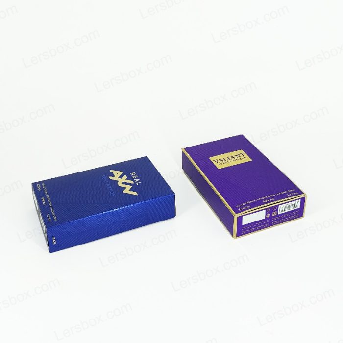 Paper tuck end box Chinese manufacturer Perfume packaging Gold Hot stamping Mental Embossing UV