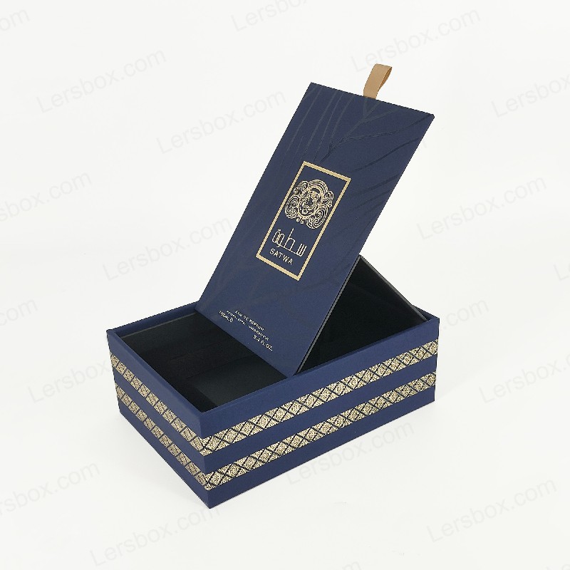 Rigid box Chinese manufacturer Perfume packaging Hot stamping Embossing UV High quality