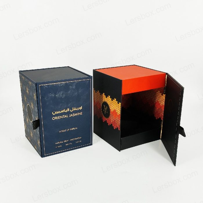 Rigid box Lersbox Chinese manufacturer Perfume Paper packaging Hot stamping Embossing UV High quality