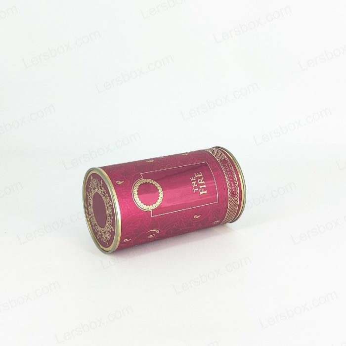 Cylinder box Chinese manufacturer Perfume Paper packaging Hot stamping Glossy Varnishing UV