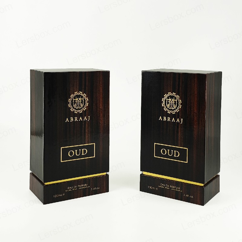 Lersbox Paper Packing CMYK Printing Glossy Lamination Gold Hot Stamping Rigid Boxes for Perfume Cosmetic Gift luxury Certified Factory Customizable