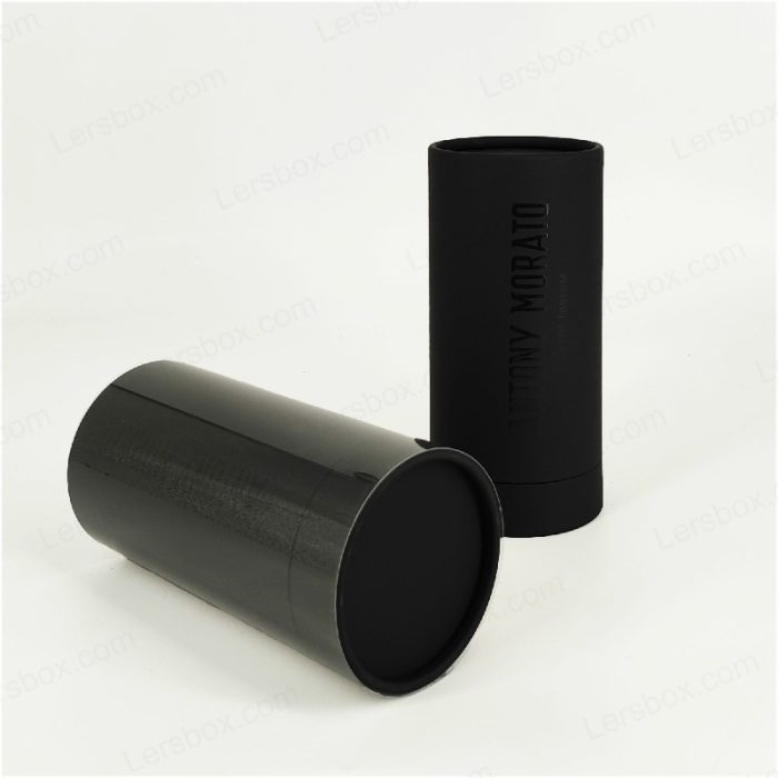 Lersbox Paper Packing PVC Embossed Spot UV Cylinder Boxes for Perfume Cosmetic Gift Certified Factory Customizable