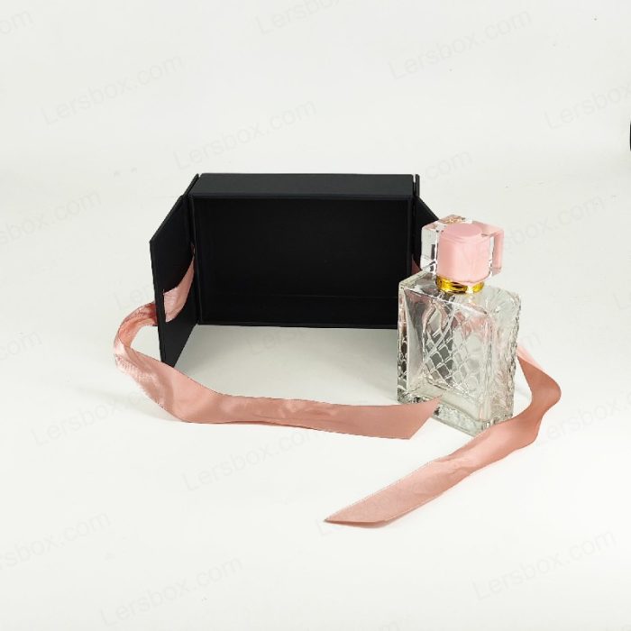 Lersbox Perfume Gift Cosmetic Folding Rigid Box Special Paper Ribbon Laser Cutting Certified Factory Customizable Paper Packaging