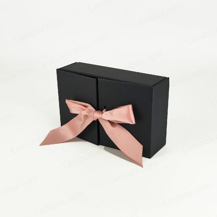 Lersbox Perfume Gift Cosmetic Folding Rigid Box Special Paper Ribbon Laser Cutting Certified Factory Customizable Paper Packaging