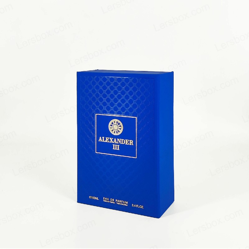 Paper Packaging Soft Touch Paper UV Coating Gold Hot Stamping Rigid Boxes for Perfume Cosmetic Gift luxury Certified Lersbox Factory Customizable