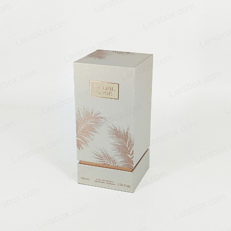 Rigid box Chinese manufacturer Perfume Paper packaging Hot stamping Embossing UV Glossy Varnishing