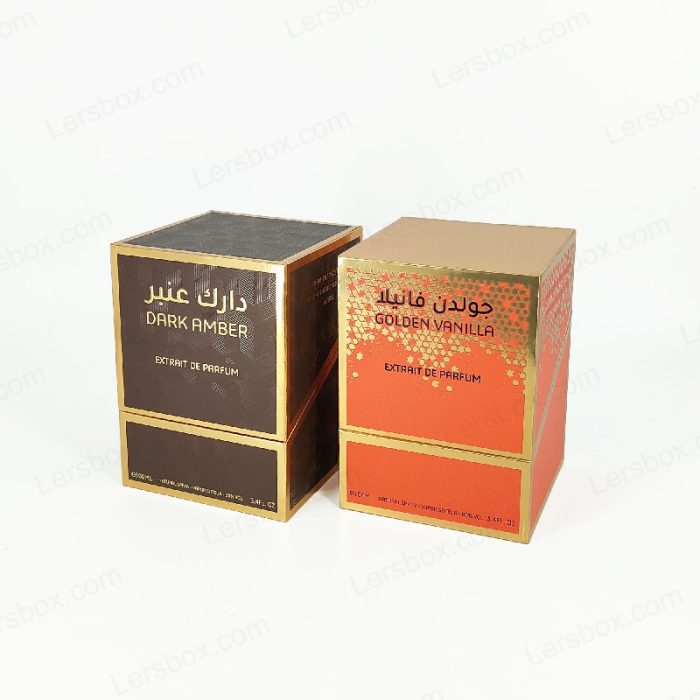 Rigid box Chinese manufacturer Perfume Perfume packaging Gold Hot stamping Embossing UV