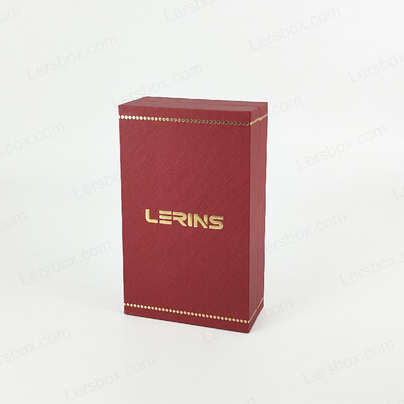 Lersbox Paper Packing Gold Hot Stamping Embossing UV EVA Rigid box for Perfume Cosmetic Care Luxury