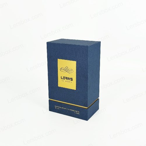 Rigid box Chinese manufacturer Paper Perfume packaging Gold Hot stamping Embossing UV Mental Sticker