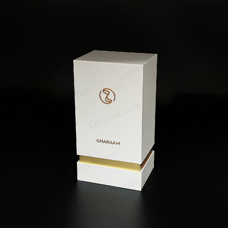 Rigid box Chinese manufacturer Perfume Paper packaging Gold Hot stamping Embossing UV High quality