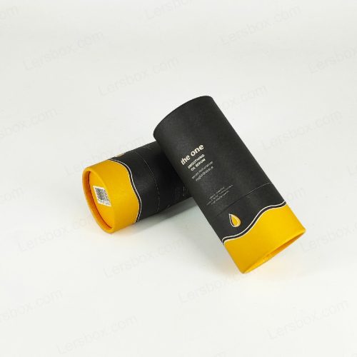 Cosmetic Perfume Gift Cylinder Box Kraft Paper CMYK Printing Certified Lersbox Factory Paper Packaging Customizable